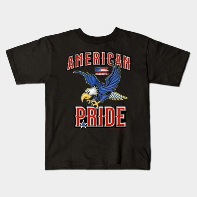 American Pride Kids T-Shirt by Danny Gordon Art